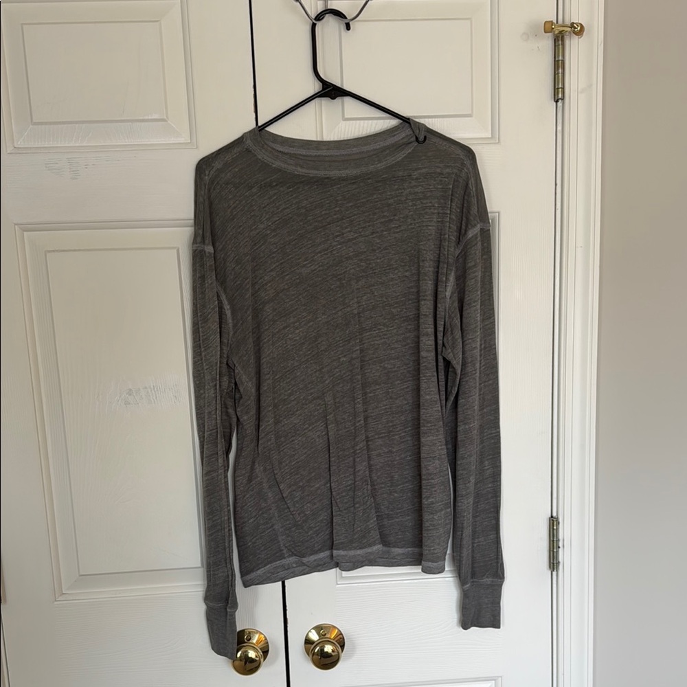 FP Movement Sheer Grey Pullover Long Sleeve Size XS